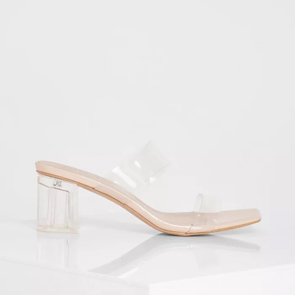 Boohoo Clear Block Heels - Picture 8 of 9